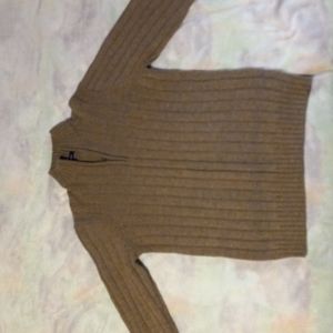 True Rock 100% wool half zip cardigan